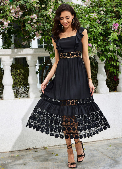 Robe Chic Dentelle Midi