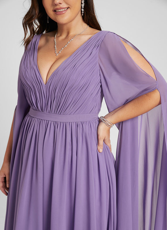 Robe Chic Longue Verte Fluide - gallery 9