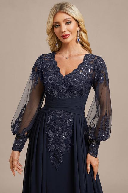 Robe De Soirée Chic Bleu - gallery 1