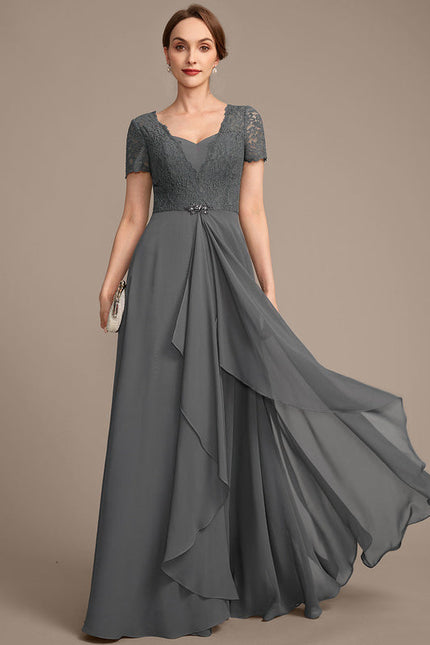 Robe Chic Gris Élégant Flottant