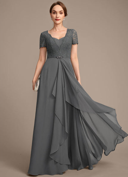 Robe Chic Gris Élégant Flottant