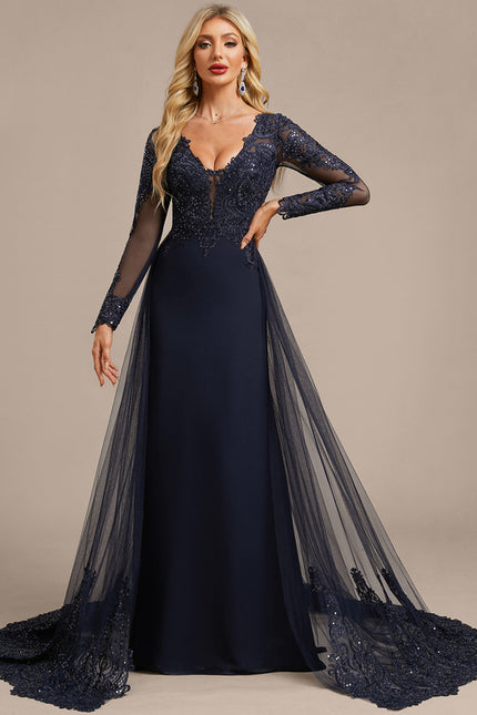 Robe Chic Élégante Marine - gallery 1