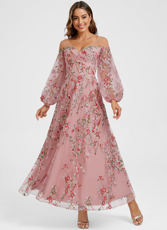Robe Chic Noire Florale - gallery 8