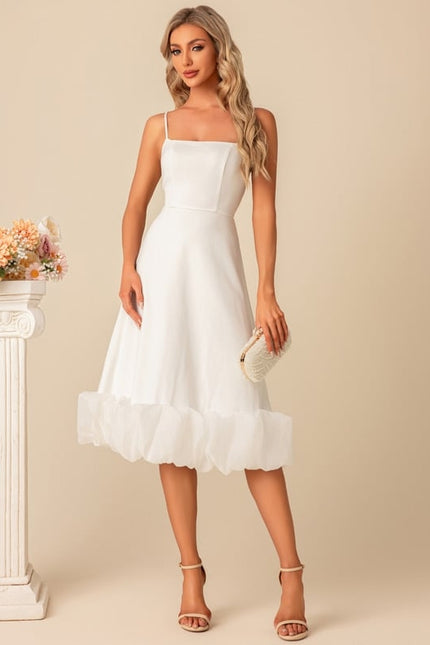 Robe Chic Bleu Ciel Évasée - gallery 5