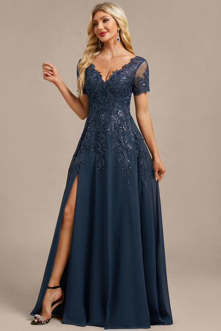 Robe Chic Longue Émeraude Élégante - gallery 6