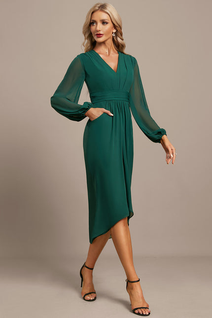 Robe Chic Élégance Verte Moderne - gallery 1