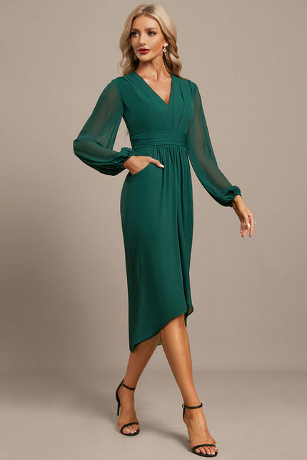 Robe Chic Élégance Verte Moderne - gallery 1