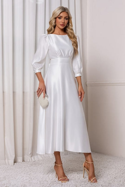 Robe Chic Blanche Pour Mariage - gallery 6