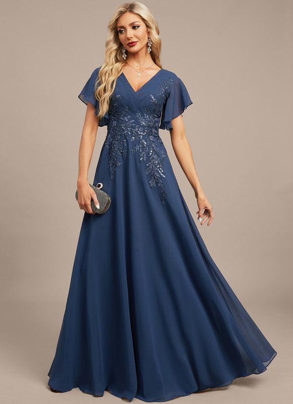 Robe Chic Bleu Nuit Élégante - gallery 3