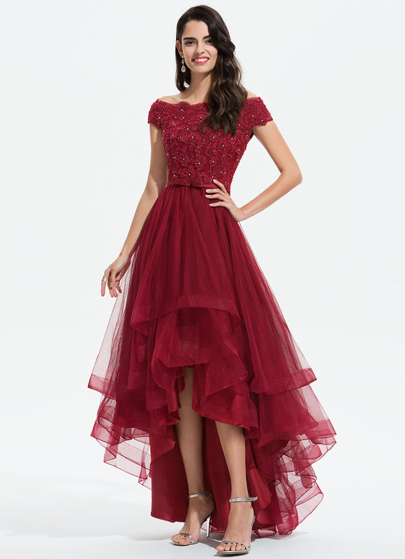 Robe Chic Rouge Éclat Tulle - gallery 2