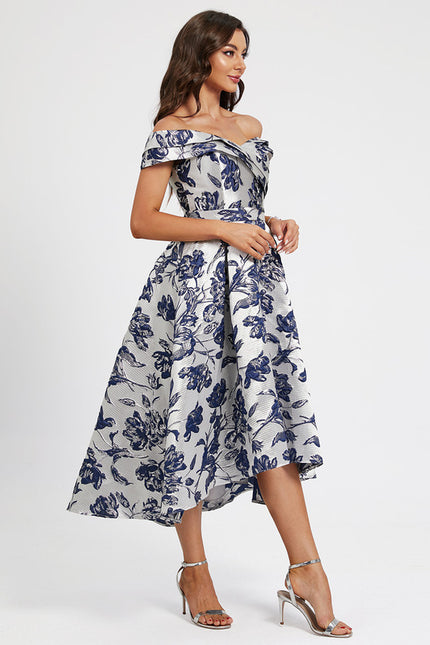 Robe Chic Fleur Satinée Élégante - gallery 3