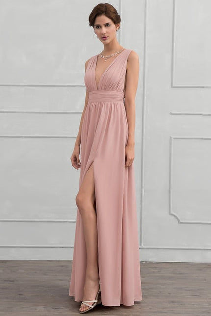 Robe Chic Longue Verte Fluide - gallery 3