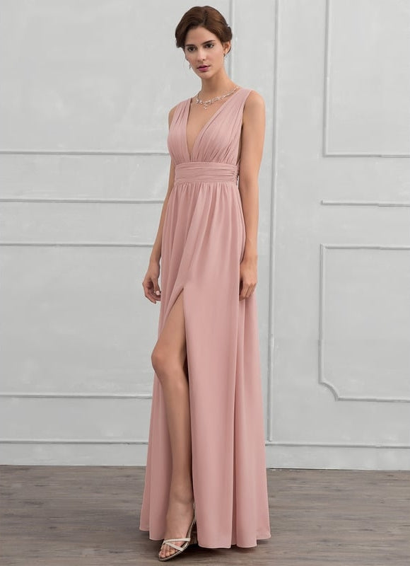 Robe Chic Longue Verte Fluide - gallery 3