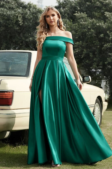 Robe Chic Satin Épaule Dévoilée - gallery 8