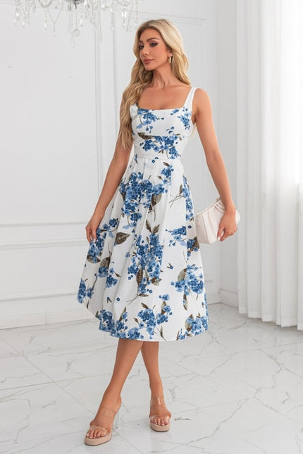 Robe Mi-Longue Fleurie Chic - gallery 4