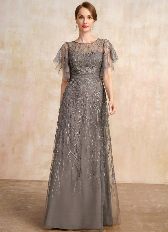 Robe Chic Grise Éthérée