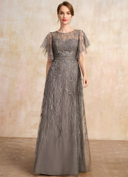 Robe Chic Grise Éthérée