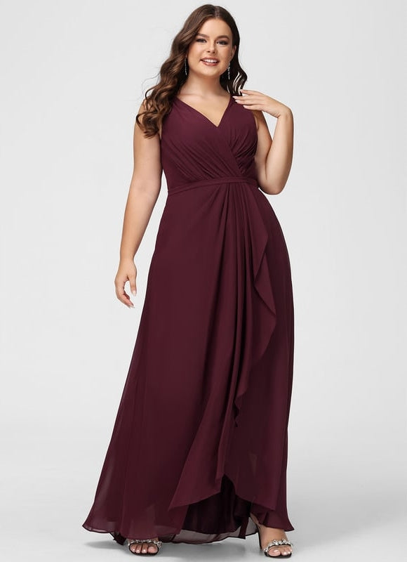 Robe Chic Mousseline Asymétrique - gallery 8