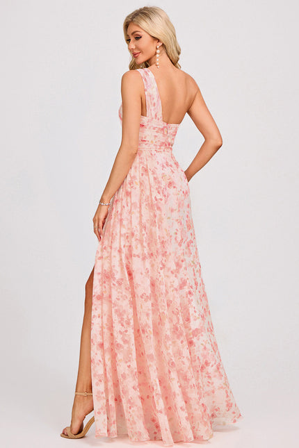 Robe Chic Asymétrique Beige - gallery 5