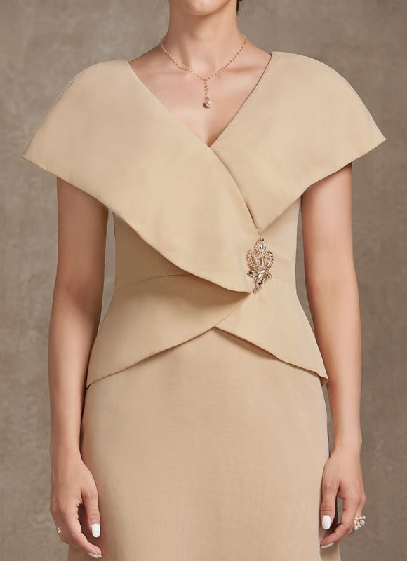 Robe Chic Élégance Sable Asymétrique - gallery 5