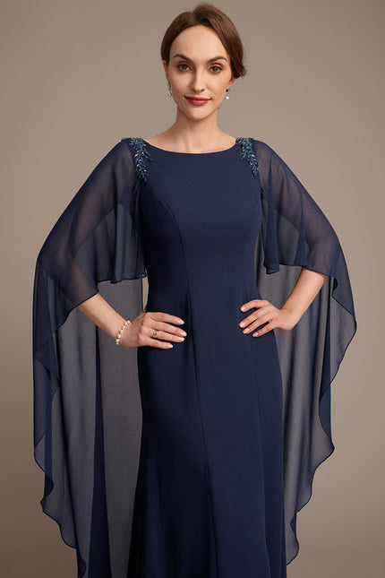 Robe Chic Bleu Nuit Élégante - gallery 1