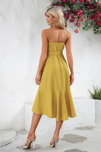 Robe Chic Jaune Flottante - gallery 5