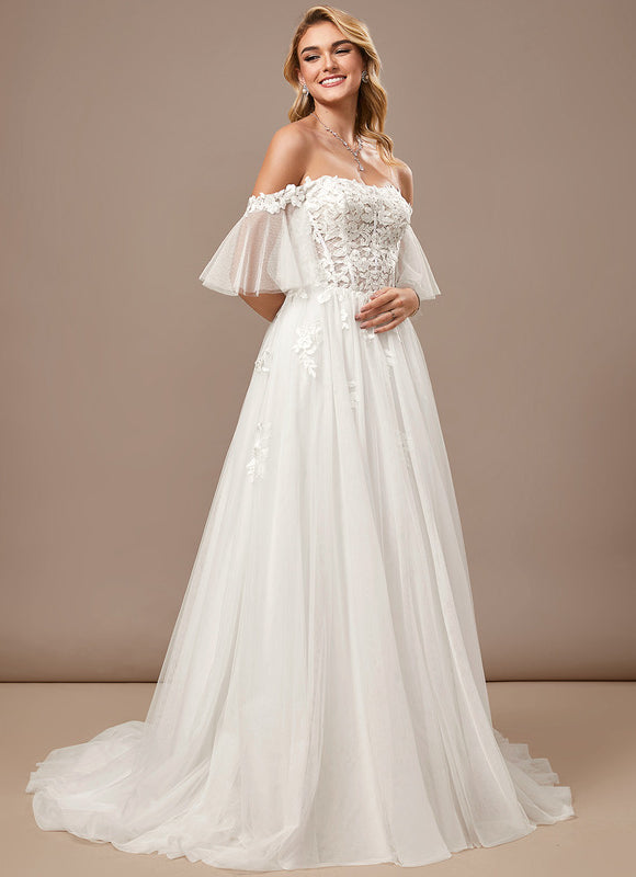 Robe Chic Mariée Tulle Étoilé - gallery 2