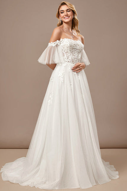 Robe Chic Mariée Tulle Étoilé - gallery 2