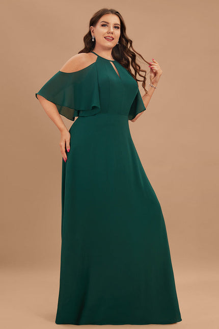 Robe Chic Vert Émeraude Longue - gallery 8