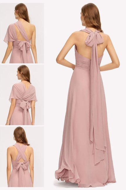 Robe Chic Élégance Rosée Éthérée - gallery 1