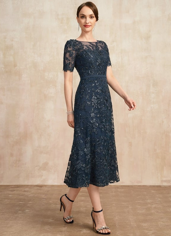 Robe Chic Élégance Marine Étoilée - gallery 1