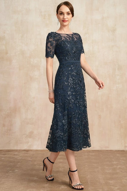 Robe Chic Élégance Marine Étoilée - gallery 1