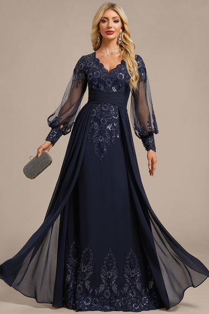 Robe De Soirée Chic Bleu