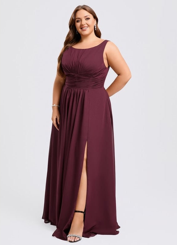 Robe Chic Mousseline Drapée - gallery 7