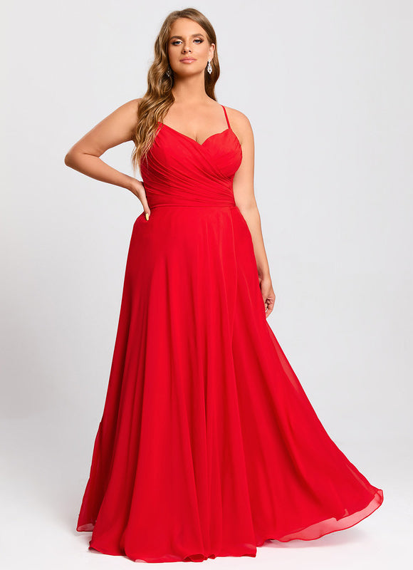 Robe Chic Rouge Élégante - gallery 9
