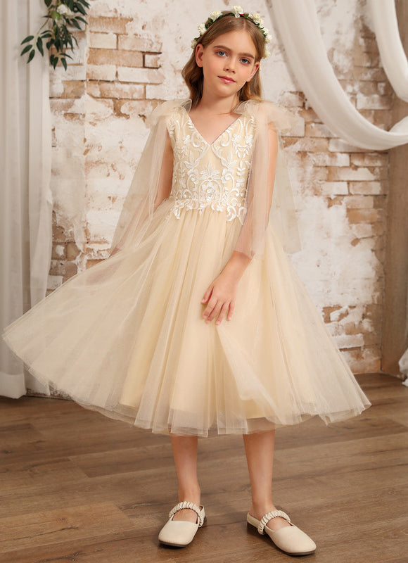 Robe Chic Tulle Beige - gallery 1