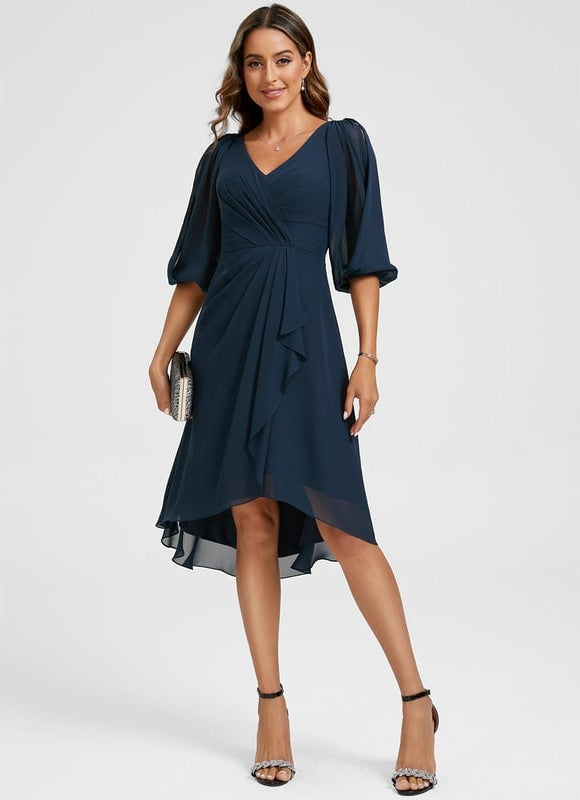 Robe Chic Asymétrique Vaporeuse - gallery 3