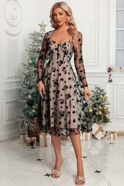 Robe Chic Élégance Florale Mystique - gallery 2
