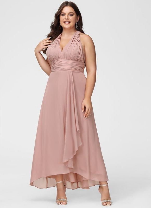 Robe Chic Mousseline Asymétrique - gallery 6
