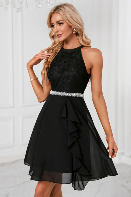 Robe Chic Noir Flottante - gallery 1