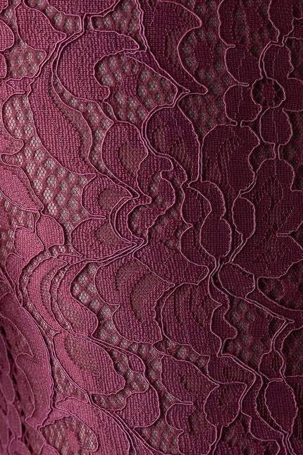Robe Chic Aérienne Bordeaux - gallery 5
