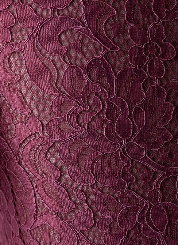 Robe Chic Aérienne Bordeaux - gallery 5