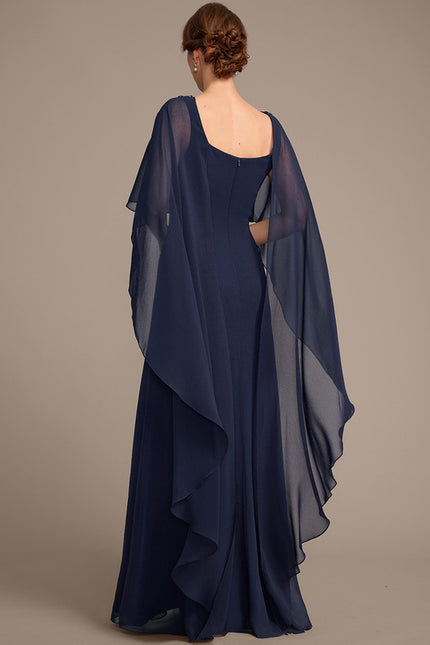 Robe Chic Bleu Nuit Élégante - gallery 6