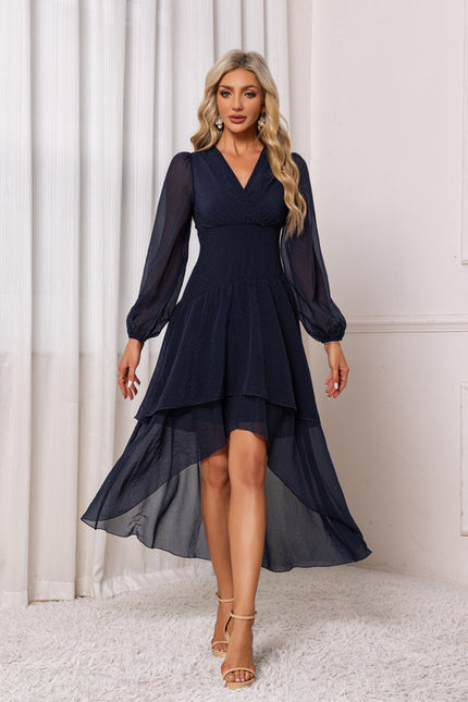 Robe Chic Asymétrique Marine - gallery 6