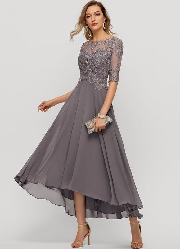 Robe Chic Grise Raffinée