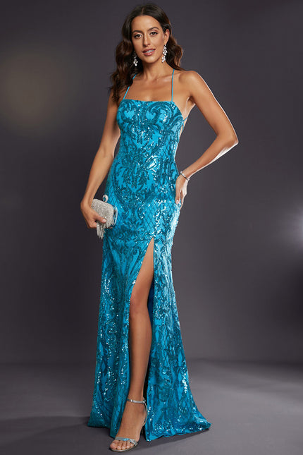 Robe Chic Pailletée Azur - gallery 4
