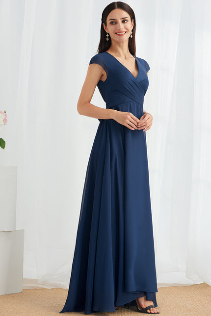 Robe Chic Fluide Bleu Nuit - gallery 3