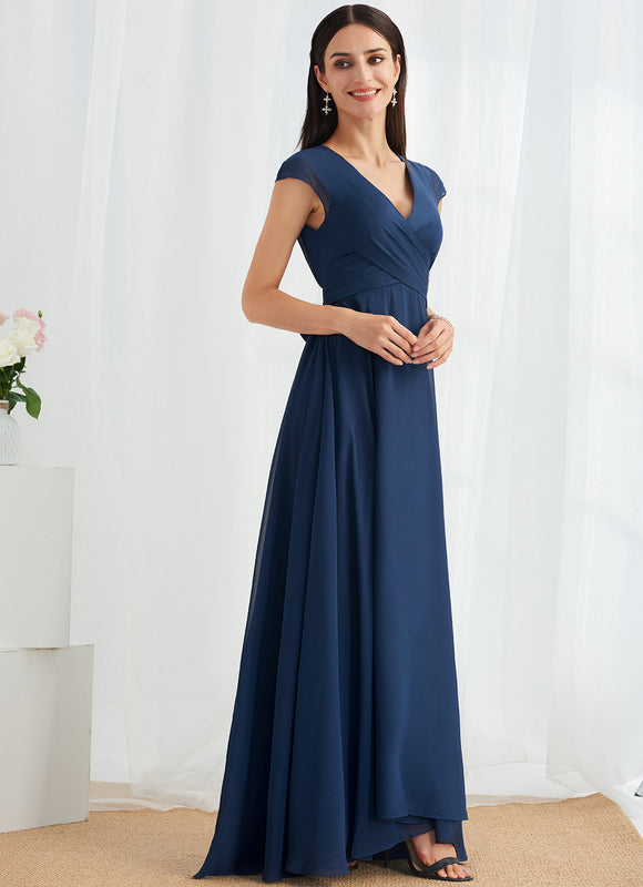 Robe Chic Fluide Bleu Nuit - gallery 3