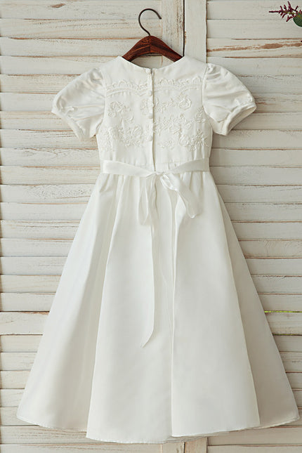 Robe Chic Fête Enfant Satinée - gallery 1