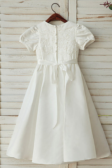 Robe Chic Fête Enfant Satinée - gallery 1